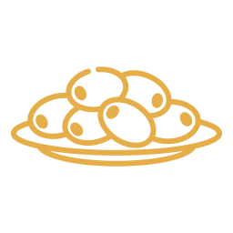 Original gold tapas illustration